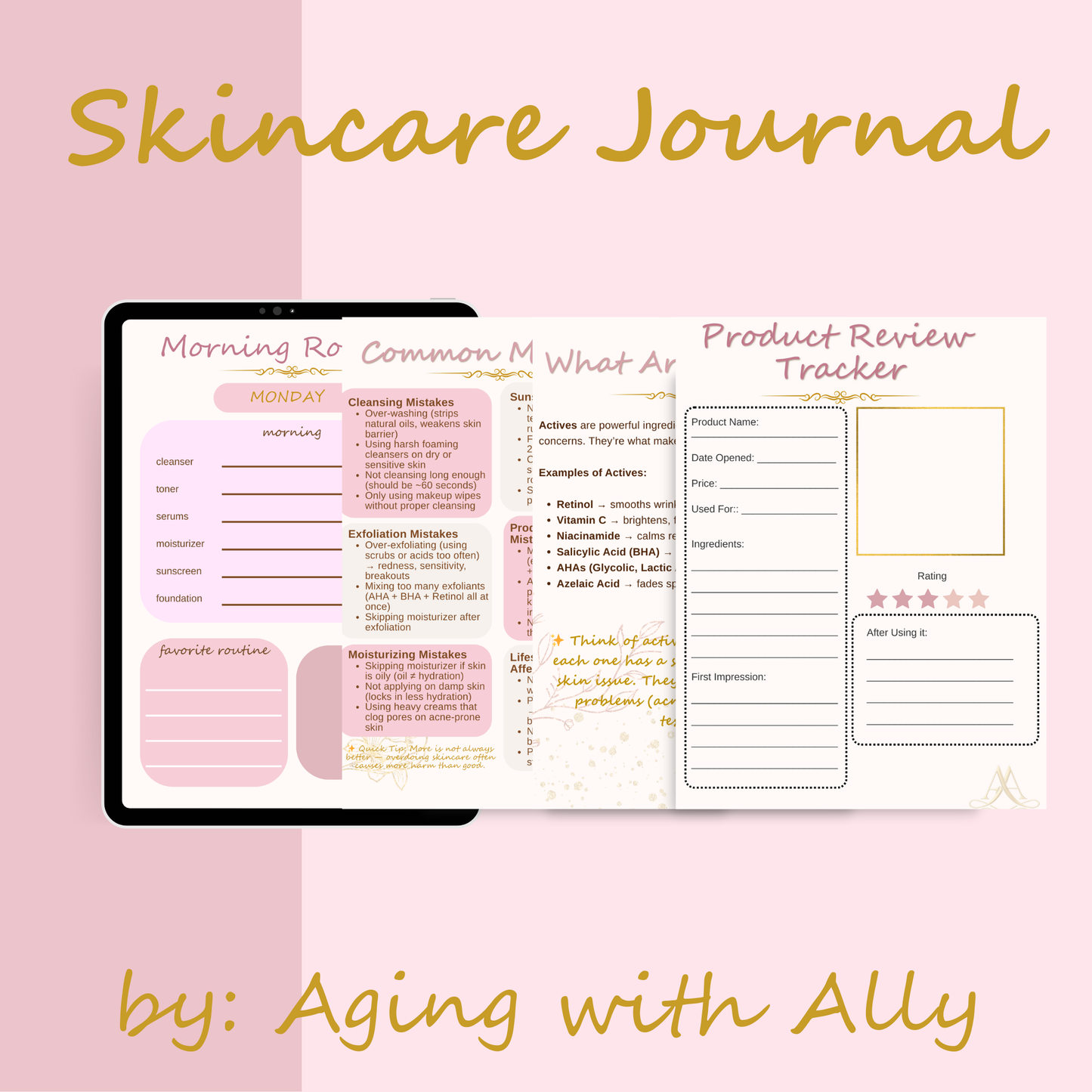 DIGITAL: The Radiance Skincare Guide & Journal- 80 pages